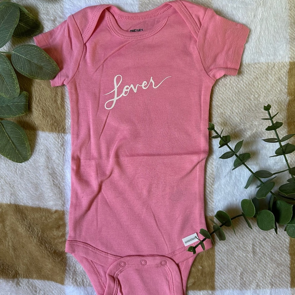 Lover Pink Baby Onesie